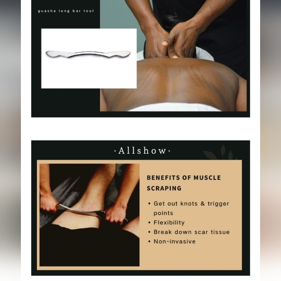 Gua Sha Scraping Massage Tool, Tool for Large Muscles, Soft Tissue Mobilization - Picture 7 of 9